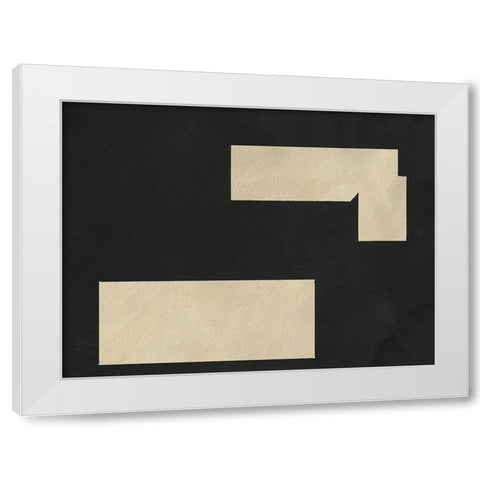 Quadrate Abstract III White Modern Wood Framed Art Print by Green, Jacob