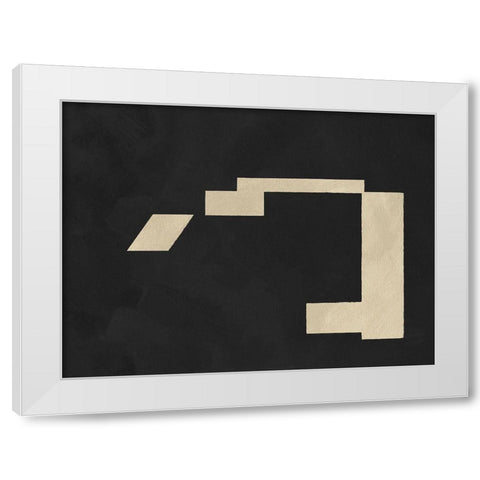 Quadrate Abstract IV White Modern Wood Framed Art Print by Green, Jacob