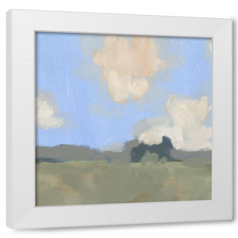 August Impression I White Modern Wood Framed Art Print by Green, Jacob