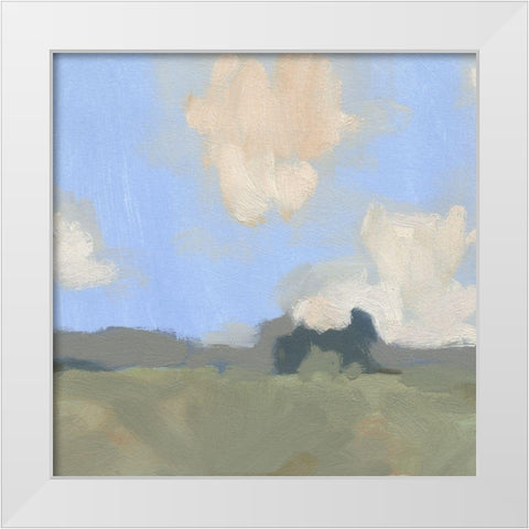 August Impression I White Modern Wood Framed Art Print by Green, Jacob
