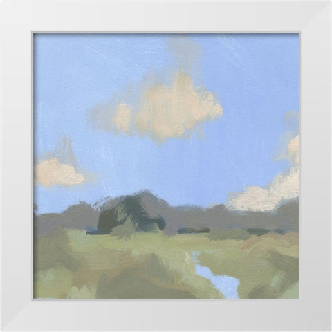 August Impression II White Modern Wood Framed Art Print by Green, Jacob