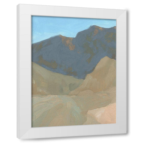 Saddle Mountain I White Modern Wood Framed Art Print by Green, Jacob