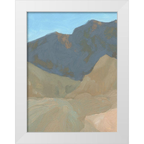 Saddle Mountain I White Modern Wood Framed Art Print by Green, Jacob