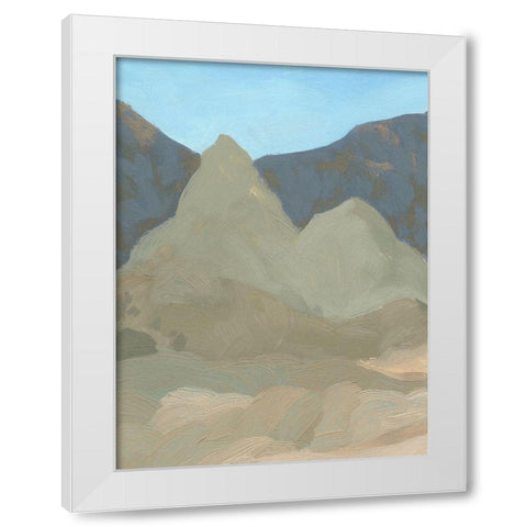 Saddle Mountain III White Modern Wood Framed Art Print by Green, Jacob