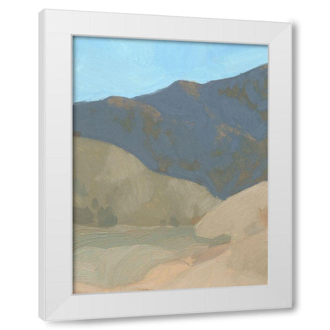 Saddle Mountain IV White Modern Wood Framed Art Print by Green, Jacob