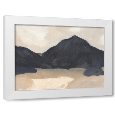 Black Mountain I White Modern Wood Framed Art Print by Green, Jacob