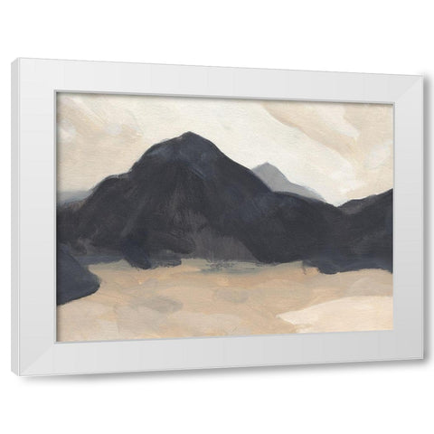 Black Mountain II White Modern Wood Framed Art Print by Green, Jacob
