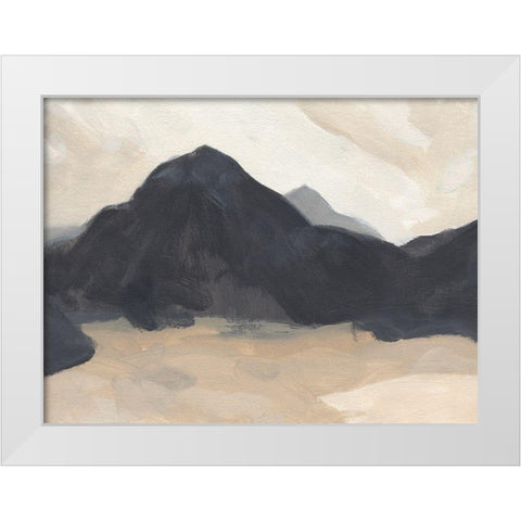 Black Mountain II White Modern Wood Framed Art Print by Green, Jacob