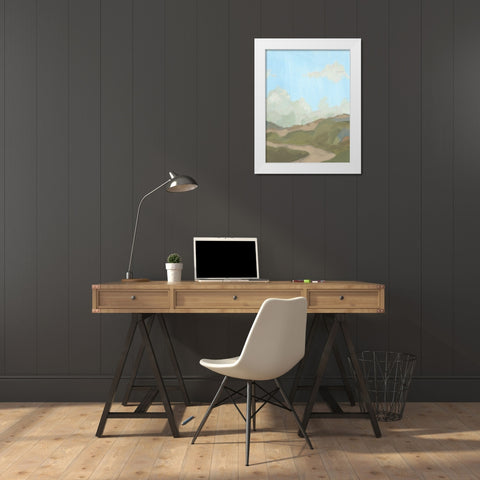 Summer Wayside I White Modern Wood Framed Art Print by Green, Jacob