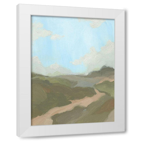 Summer Wayside II White Modern Wood Framed Art Print by Green, Jacob