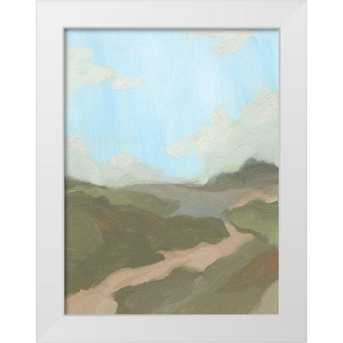 Summer Wayside II White Modern Wood Framed Art Print by Green, Jacob