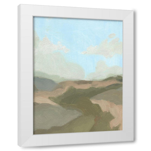 Summer Wayside IV White Modern Wood Framed Art Print by Green, Jacob