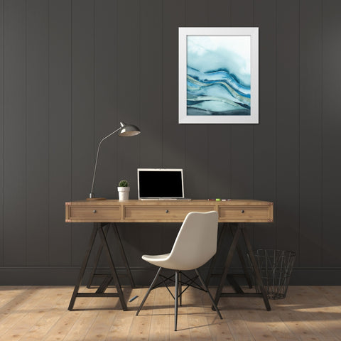 Quiet Wave II White Modern Wood Framed Art Print by Popp, Grace