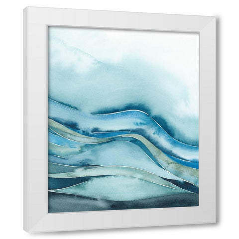 Quiet Wave II White Modern Wood Framed Art Print by Popp, Grace