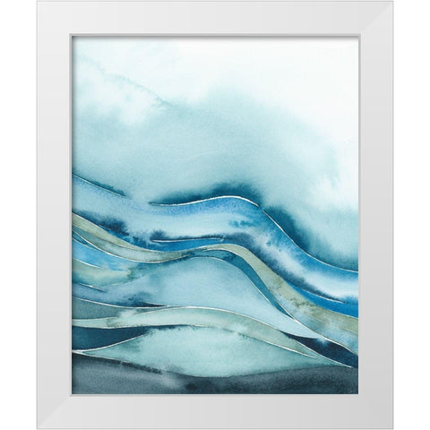 Quiet Wave II White Modern Wood Framed Art Print by Popp, Grace