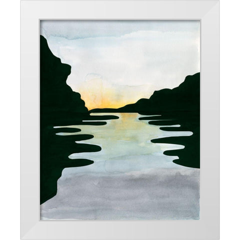 Elizabeths River I White Modern Wood Framed Art Print by Longley, Alicia