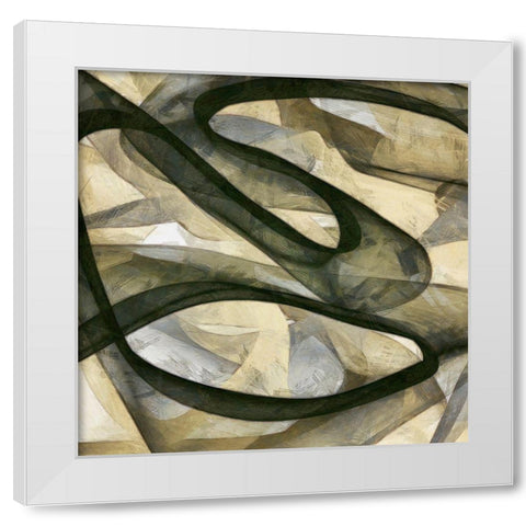 Inpath III White Modern Wood Framed Art Print by Saunders, Alonzo