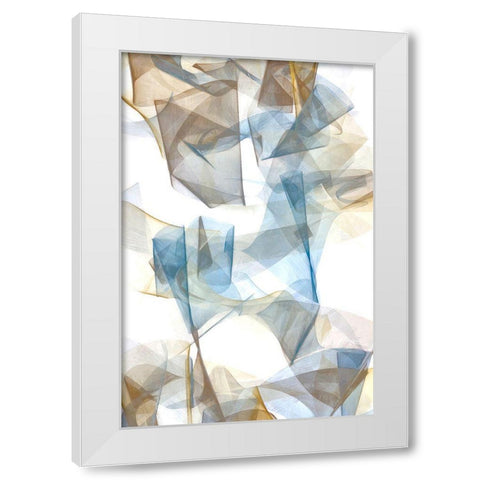 Soft Conjunction I White Modern Wood Framed Art Print by Saunders, Alonzo