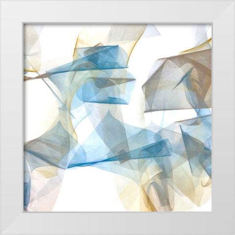 Soft Conjunction III White Modern Wood Framed Art Print by Saunders, Alonzo