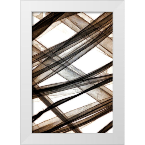 Cross Ways II White Modern Wood Framed Art Print by Saunders, Alonzo