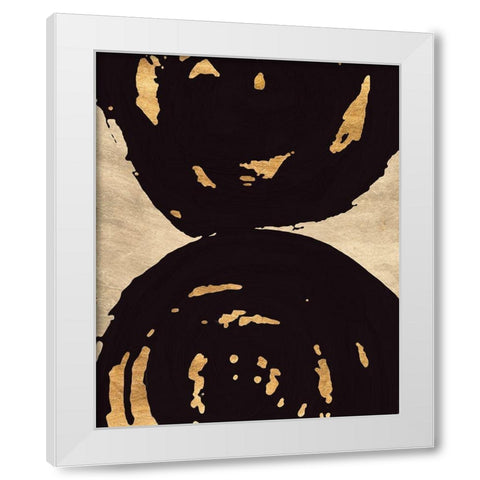 Swirl on Swirl II White Modern Wood Framed Art Print by Saunders, Alonzo