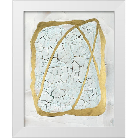 Wind Chill I White Modern Wood Framed Art Print by Lam, Vanna