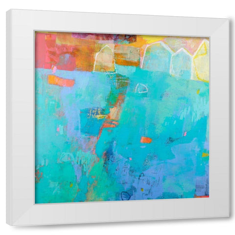 Colligere I White Modern Wood Framed Art Print by Jachimiec, Sue