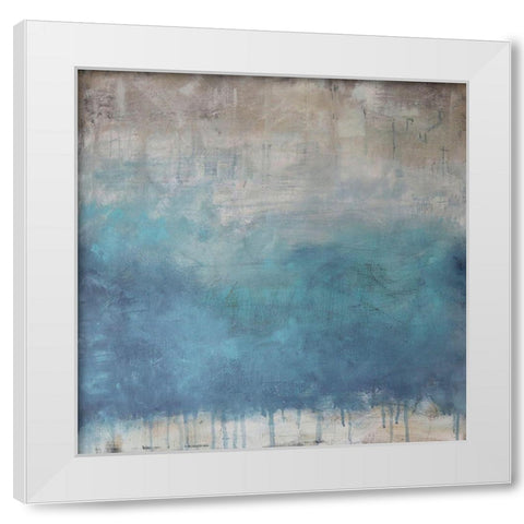 Serenity Paused White Modern Wood Framed Art Print by Bagnato, Judi