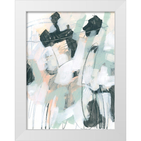 Tempered Sketch I White Modern Wood Framed Art Print by Vess, June Erica