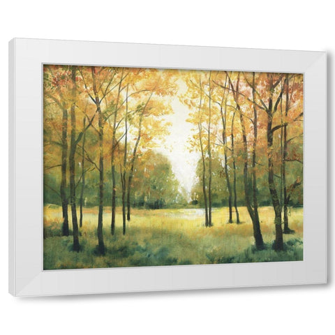 Fall Retreat I White Modern Wood Framed Art Print by OToole, Tim