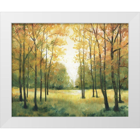 Fall Retreat I White Modern Wood Framed Art Print by OToole, Tim