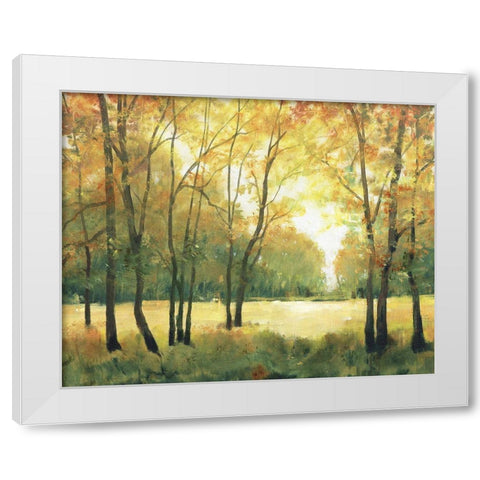 Fall Retreat II White Modern Wood Framed Art Print by OToole, Tim