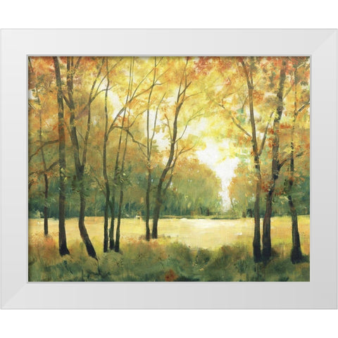 Fall Retreat II White Modern Wood Framed Art Print by OToole, Tim