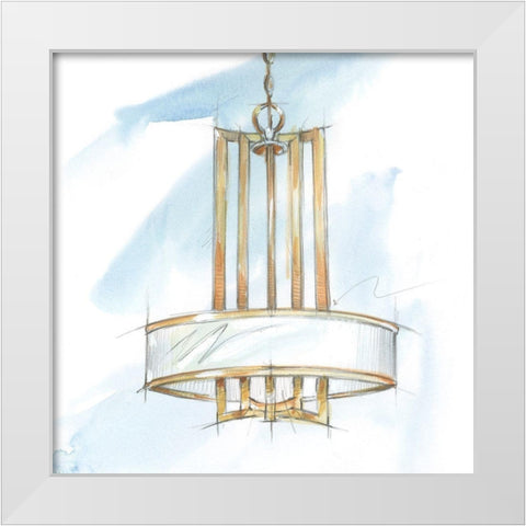 Retro Fixtures II White Modern Wood Framed Art Print by Harper, Ethan