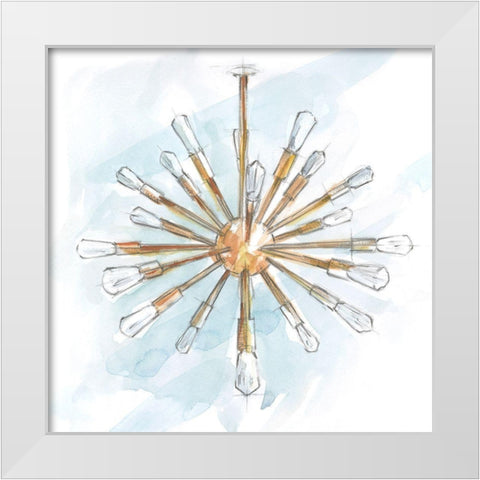 Retro Fixtures III White Modern Wood Framed Art Print by Harper, Ethan