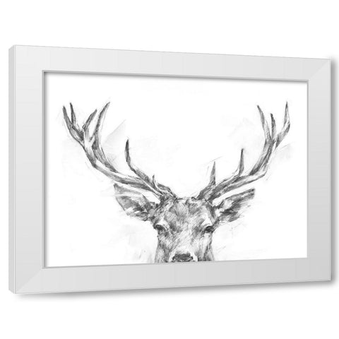 Well-Hello Dear II White Modern Wood Framed Art Print by Harper, Ethan