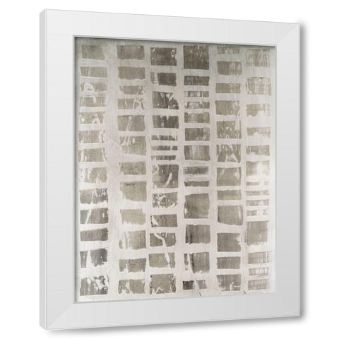 Recessive I White Modern Wood Framed Art Print by Lam, Vanna