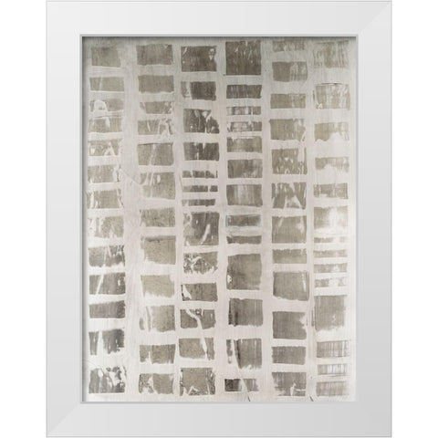 Recessive I White Modern Wood Framed Art Print by Lam, Vanna