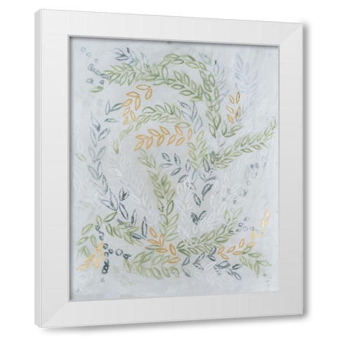 Germinate I White Modern Wood Framed Art Print by Lam, Vanna