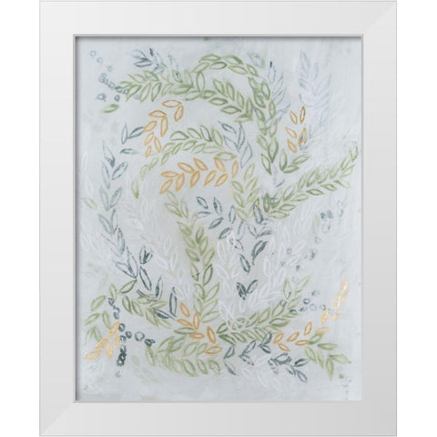 Germinate I White Modern Wood Framed Art Print by Lam, Vanna