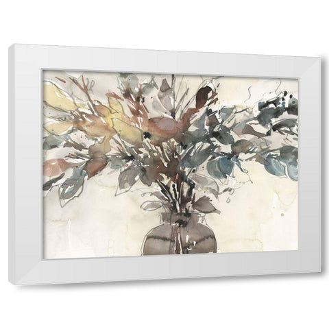 Dry Arrangement I White Modern Wood Framed Art Print by Dixon, Samuel