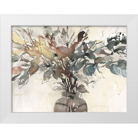 Dry Arrangement I White Modern Wood Framed Art Print by Dixon, Samuel