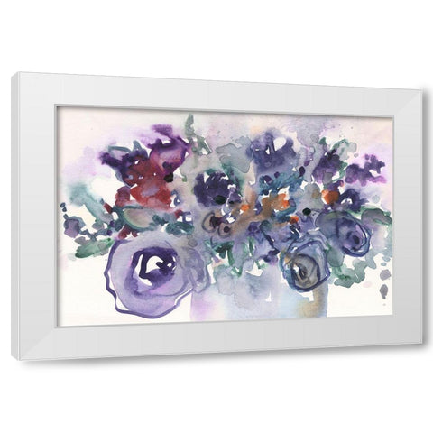 From the Garden Party II White Modern Wood Framed Art Print by Dixon, Samuel