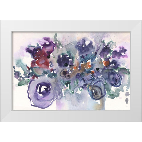 From the Garden Party II White Modern Wood Framed Art Print by Dixon, Samuel