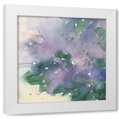 Floral Facade I White Modern Wood Framed Art Print by Dixon, Samuel