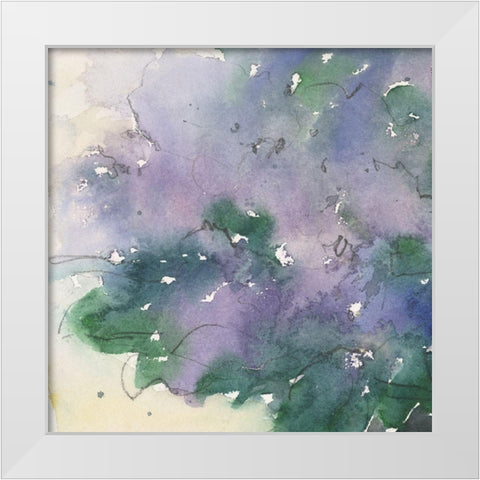 Floral Facade I White Modern Wood Framed Art Print by Dixon, Samuel