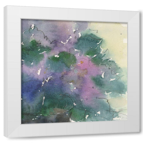 Floral Facade II White Modern Wood Framed Art Print by Dixon, Samuel