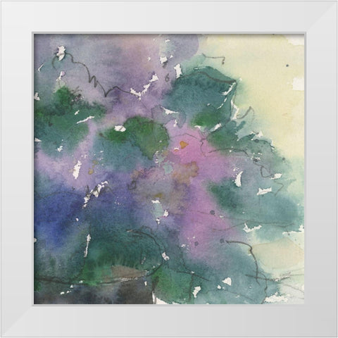 Floral Facade II White Modern Wood Framed Art Print by Dixon, Samuel