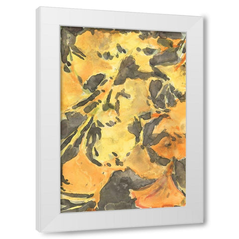 Ginkgo Leafing I White Modern Wood Framed Art Print by Dixon, Samuel