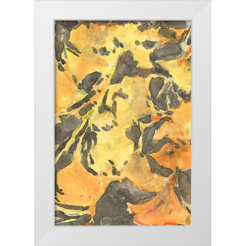 Ginkgo Leafing I White Modern Wood Framed Art Print by Dixon, Samuel